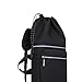 kowaku Skateboard Backpack with Adjustable Straps Versatile Longboard Carry Case Drawstring Closure for Traveling Outdoor Activities, Black