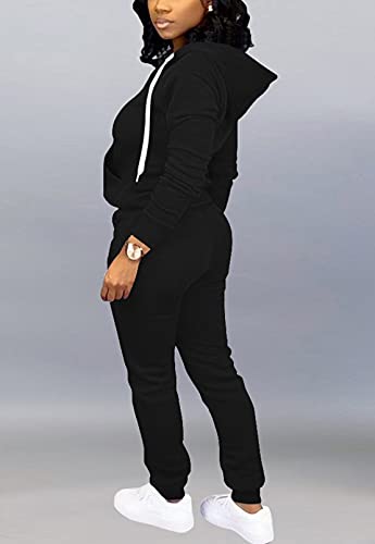 Image of Mrskoala 2 Piece Outfits Lounge Jogging Suits for Women Sweatsuit Tracksuit Long Sweatpants Set