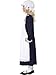 Smiffys-33714L Disfraz de Chica pobre Victoriana, Blanca, con Vestido con Delantal y...