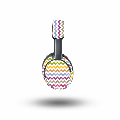 Image of MightySkins Skin Compatible with Bose QuietComfort Ultra - Rainbow Chevron | Protective, Durable, and Unique Vinyl Decal wrap Cover | Easy to Apply, Remove, and Change Styles