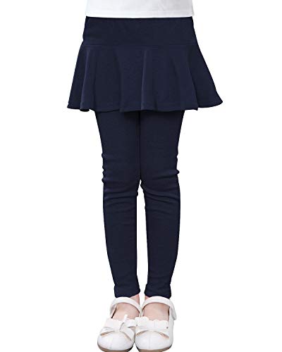 BOOPH Little Girls Leggings Pants with Tutu Skirts Kids Culottes Footless Tights