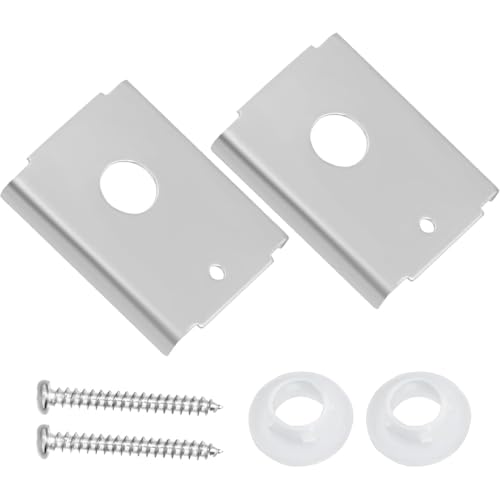 Kit de herrajes para puerta plegable bi-fold 2 piezas para puertas de madera de 1-3/8 pulgadas, soportes de acero para montaje superior o inferior miniatura 1