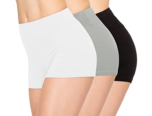 Image of ALWAYS 3 Pack Yoga Shorts - Super Soft Slip Shorts for Women