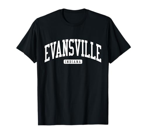 Evansville Indiana IN College University Style T-Shirt