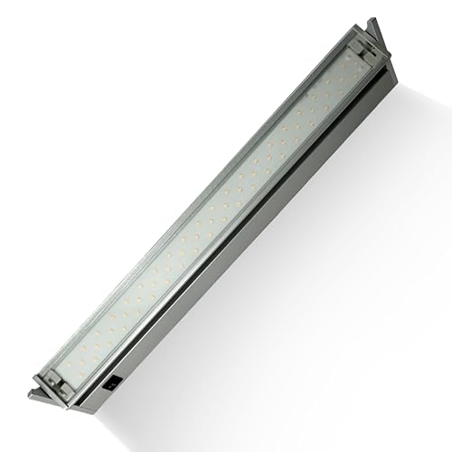Lampenlux – Sistema de iluminación, - foco empotrable LED, 13 W, 60 cm, aplique Macky, luz descendente de lámpara de pared, lámpara de fregadero, lámpara de taller, lámpara de trabajo y para cocina, incluye LED Lampenlux