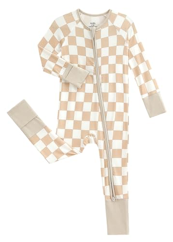 Baby Viscose from Bamboo Pajamas - Infant Boys Girls Footless Zippy Pjs Sleep 'N Play Clothes - One Piece Romper