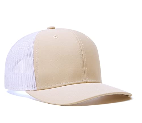 Image of Quanhaigou Trucker Hat - Mesh Snap Back - Unisex Adjustable Baseball Cap - Outdoor Hats for Men Women