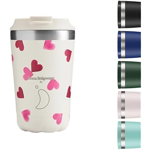 Chilly's Original Thermal Travel Mug - Pink Hearts Cover