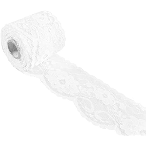 HipGirl 20 Yards White Lace Ribbon Cover