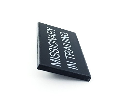 "Missionary in Training" Badge - Safety Clasp Pin Back - 1" x 2" - Future Missionary - Boy's and Girl's - LDS Missionaries4