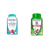 Vitafusion Gorgeous Hair, Skin & Nails Multivitamin Plus Biotin, Vitamin B12 Cherry Gummies for Energy Metabolism Support, 135ct & 90ct