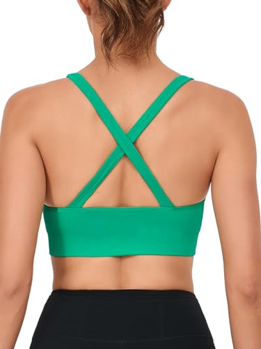 Image of RUNNING GIRL Sports Bras for Women,Seamless Strappy Sports Bra High Support Crisscross Back with Removable Pads