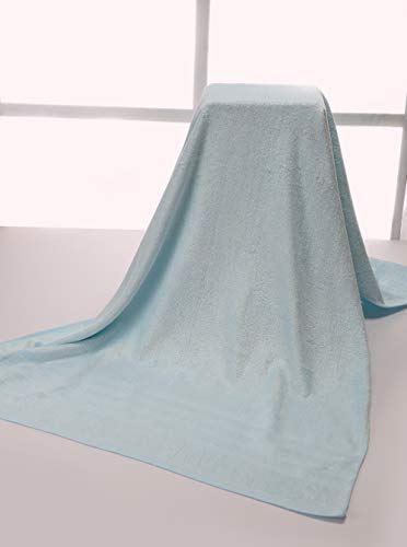 Home Bath Towel 100% Bamboo Fiber Fade-Resistant Super Soft And High Absorbent,2 Bath Towels,2 Hand Towels,2 Wash Clothes.smoke Blue #TOP1