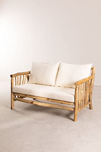 Stylez Canapé de Jardin en Bois de Teck 2 Places