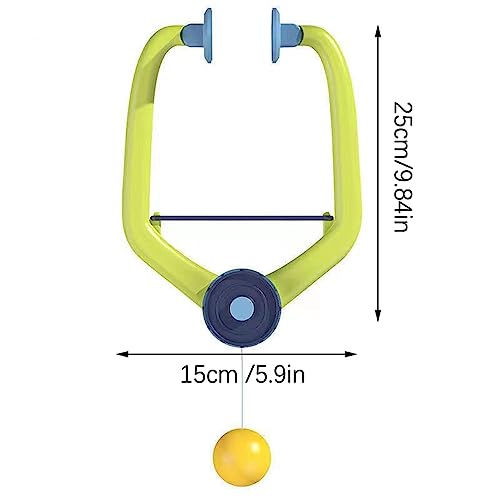 Hanging Table Tennis Trainer Set,Portable PingPong Ball Set with Ping Pong Balls&Paddle,Indoor Hanging Table Tennis,Indoor Games, Parent Child Interaction Toy(2 Rackets 6 Balls) - Image 3