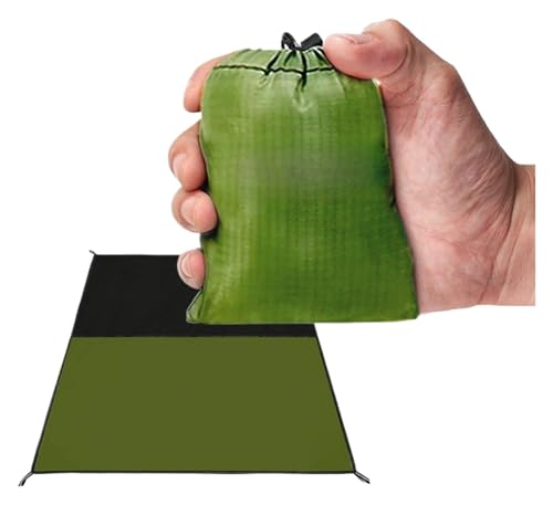 Manta portátil impermeable de camping azul con formato compacto de 57 x 60 pulgadas 3