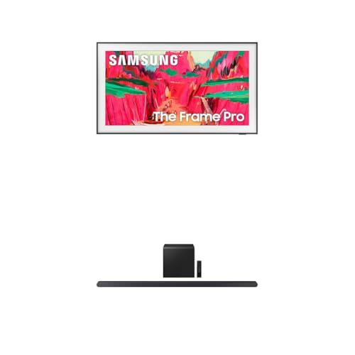 Image of Samsung 85-Inch Class The Frame Pro LS03FW 4K Neo QLED Mini LED Smart TV (2025 Model) + SAMSUNG S800D 3.1.2ch Soundbar w /Wireless Dolby Atmos Audio, Ultra Slim Design, HW-S800D /ZA