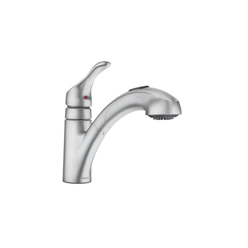 Moen Renzo Spot Resist Stainless One-Handle Pullout Kitchen Or Laundry Faucet