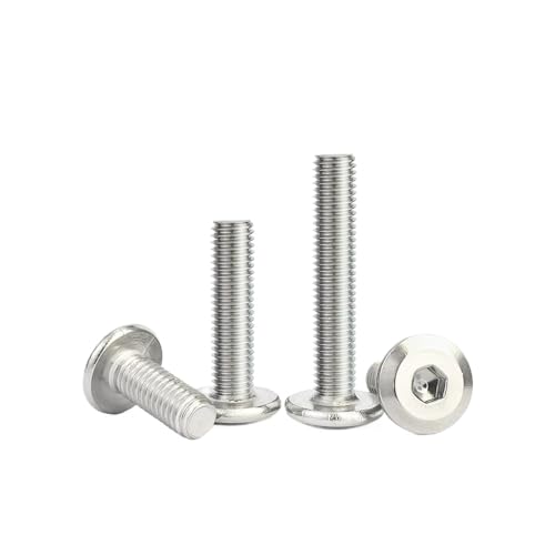 Nickeled 10.9 Steel Hex Socket Bolts Button Head Screws M1.6 M2 M3 M4 M5 M6-M12 (5,M10 x 50mm)