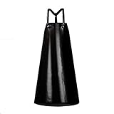  Profi schwarze Säureschürze 170x176 Gummischürze Fleischerschürze Arbeitsschürze