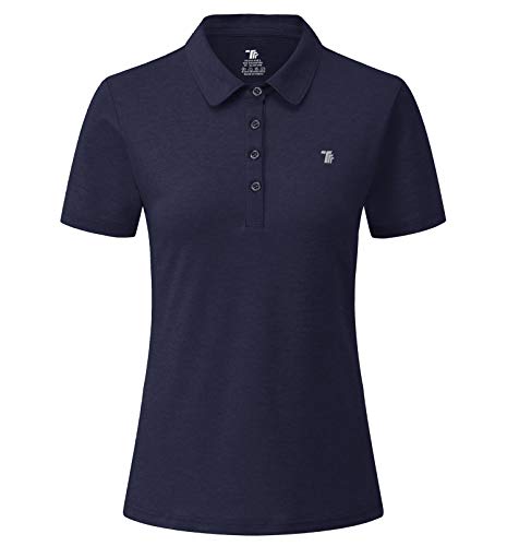 YSENTO Womens Short Sleeve Polo Lady-fit Shirt Premium Sports Golf Polo T-Shirts