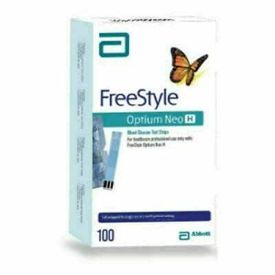 FREESTYLE OPTIUM - 100 Strisce Reattive per il Test della Glicemia - FREE STYLE