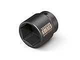 TEKTON 47762 1/2-Inch Drive by 1-1/4-Inch Shallow Impact Socket, Cr-V, 6-Point