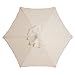 POHOVE Parasol Cubierta Superior, Recambio Tela Jardín Sombrilla Toldo Funda para Jardín, Terraza, Patio,Piscina Paraguas - Beige, Free Size