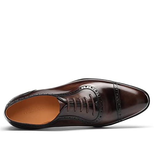 Men’s Oxfords Semi Brogues Carved Calf Leather for Business,Casual3