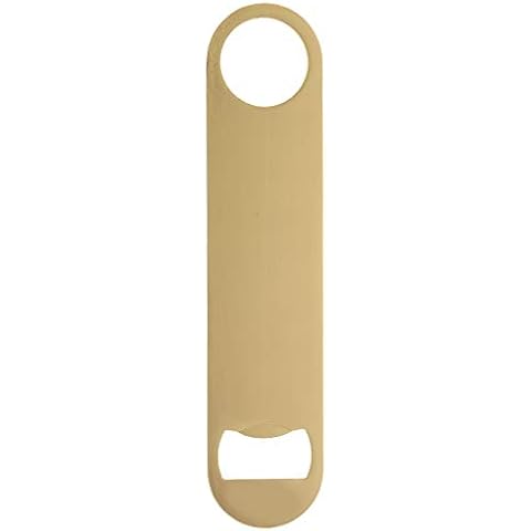 Stainless Steel Flat Bottle Opener, 3 PACK Heavy Duty Beer Bottle Opener for Kitchen, Bar or Restaurant (1, gold (color)) Cover