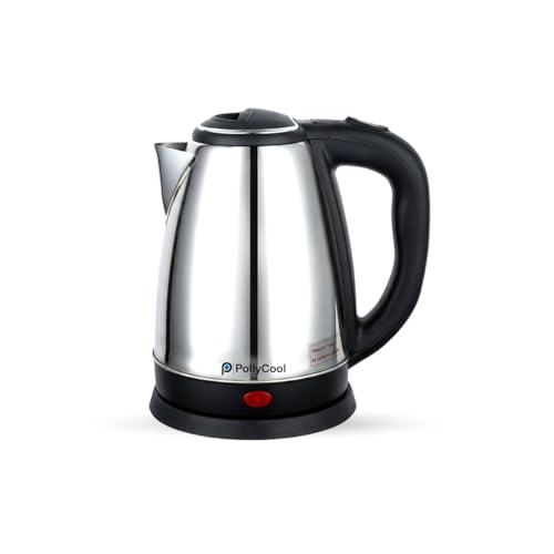 PollyCool Electric Kettle Food-Grade Stainless Steel Black – Fast Boiling, Durable & Stylish Design