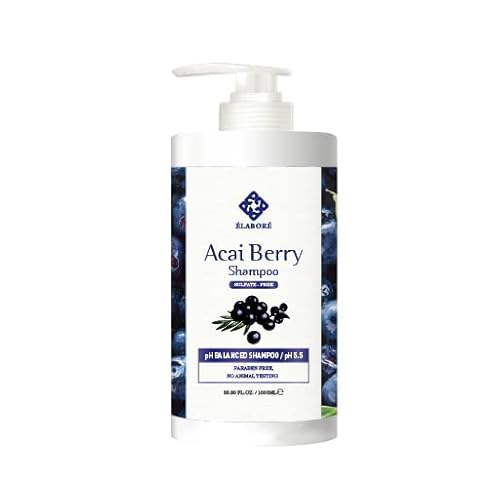 Elabore Acai Berry Super Hair Shampoo - Sulfate Free 33.80Fl.oz/ 1000Ml #TOP2
