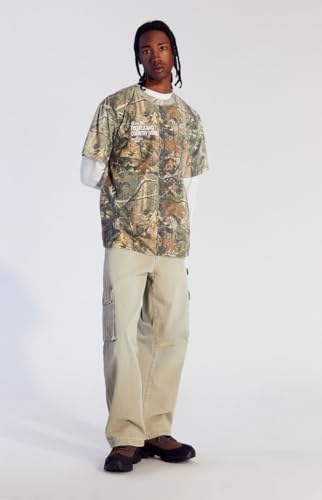 PacSun Men's Olive Cargo Baggy Pants3