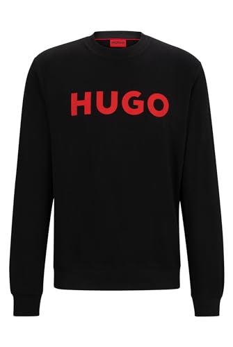 HUGO Herren Dem Sweatshirt aus French Terry mit Rundhalsausschnitt und...