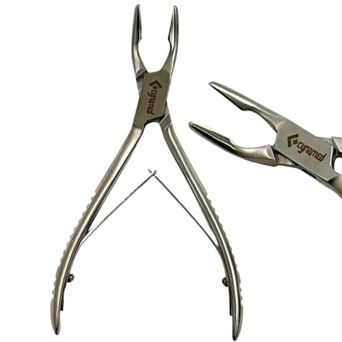 Blumenthal Dental Pliers Rogeur Angled to 30°, Stainless Steel, Leaf-Spring Handle, 6in Blumenthal Rongeur Angled - Autoclave-Safe Dental Instruments