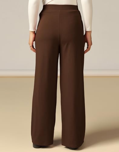 Image of SIRIL Women's Polyester Solid Regular Fit Trouser Pant for Office, College & Events Formal Casual Daily Use