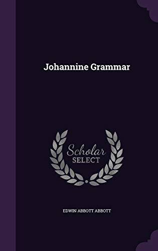 Johannine Grammar 1342985982 Book Cover