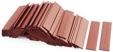 100pcs 14mm Dia 100mm Long Polyolefin 2:1 Heat Shrink Tubing Wrap Sleeve Red