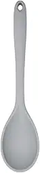 Mimo Style Colher de Silicone Cinza, Material de Silicone Resistente e Flexível, Suporta Temperaturas de Até 220ºC, Prática, Simples e Leve Pesando Apenas 130 Gramas Facilitando o Manuseio