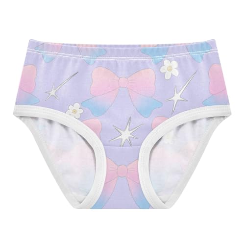 GuoChe Briefs All Seasons Panties Organic Underpants for Girls in Sizes 2T,3T, 4T, 5T, 6Y and 8Y