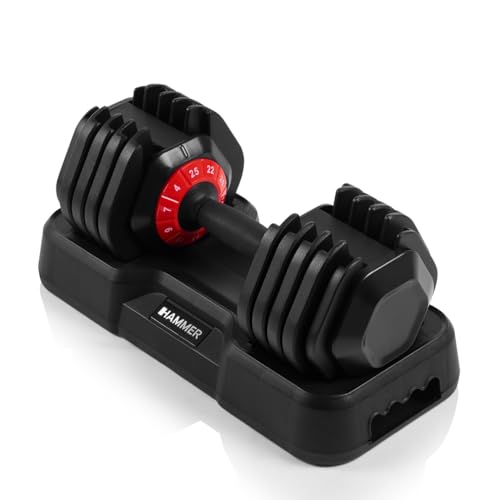 HAMMER Hantel StrongLock 4.0 Smartes Hantelsystem mit Gewichtsverstellung durch einfaches Drehen (25 kg) HAMMER Hantel StrongLock 4.0 Smartes Hantelsystem mit Gewichtsverstellung durch einfaches Drehen (25 kg)
