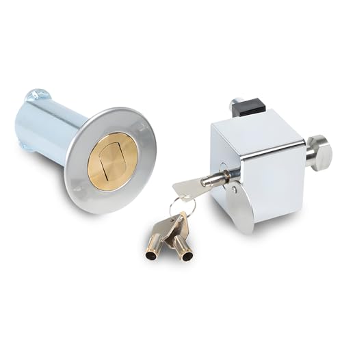 DOJA Barcelona | Cerradura para Puerta Enrollable | 1 Candado con 3 Llaves | Cierre Puerta Garaje con Vástago de Tipo Arpón | Sin Igualar | Seguridad | Puerta Metalica, Cerradura Puerta, Persianas