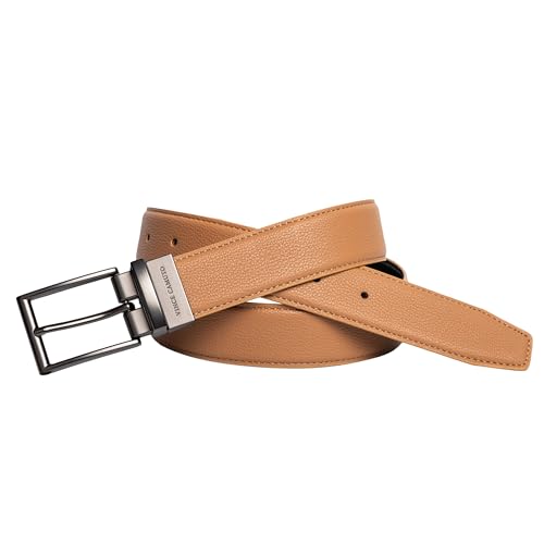 Vince Camuto Belts Men | Reversible with a Gun Metal Belt Buckle | Bonded Leather Belt Tailored for Men3