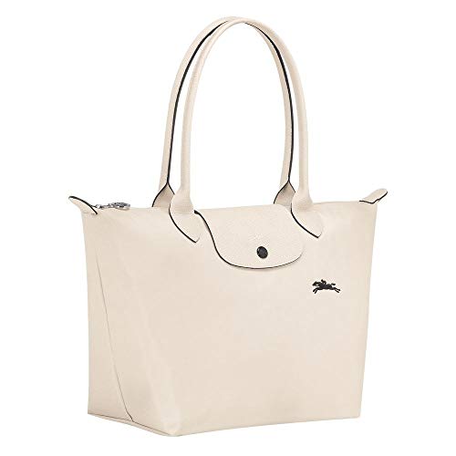 Longchamp 'Medium 'Le Pliage Club' Nylon Tote Shoulder Bag, Chalk