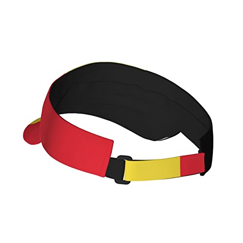 Image of Cute Funny Flag Hat Women Men Adjustable Flag Sport Sun Visor Hat Summer Fashion Sun Cap Beach Flag Hat