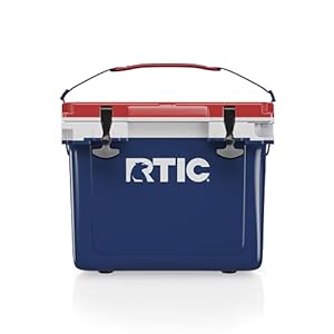 RTIC Ultra-Light 22 Quart Hard Cooler Insulated Portable Ice Chest Box for Drink, Beverage, Beach, Camping, Picnic, Fishing, Boat, Barbecue, 30% Lighter Than Rotomolded Coolers