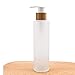 1 PC 150ml/5oz Glass Lotion Bottles with Bamboo Pump Dispenser Refillable Pump Bottle Dispenser Soap Dispenser Jar Cosmetic Container Toiletries Bottle for Moisturizer Cream Liquids Essential Oil