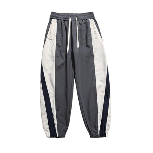 Men's Pants Street Hip-Hop Spring Autumn Sporty Casual Patchwork Cuffed Trouser for Men3