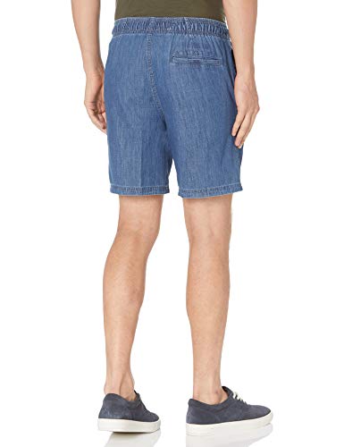 Image of Amazon Essentials Men's 8 inch Inseam Relaxed-Fit Cotton Drawstring Pull-On Walk Shorts, Summer-Weight