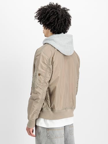 Alpha Industries MA-1 TT Hood Bomberjacke für Herren Vintage Sand – Ansicht 5